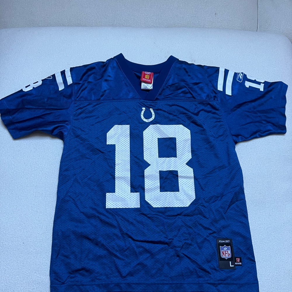 Reebok NFL Players Indianapolis Colts Peyton Manning #18 youth football jersey